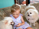baby with dogs dragonfly ranch big island Hawaii