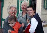 Tara with her Son, Mother Barbara,and Barbara�s Mother